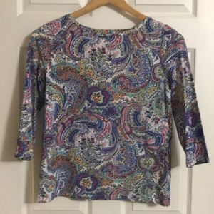 Talbots 3/4 sleeve shirt
